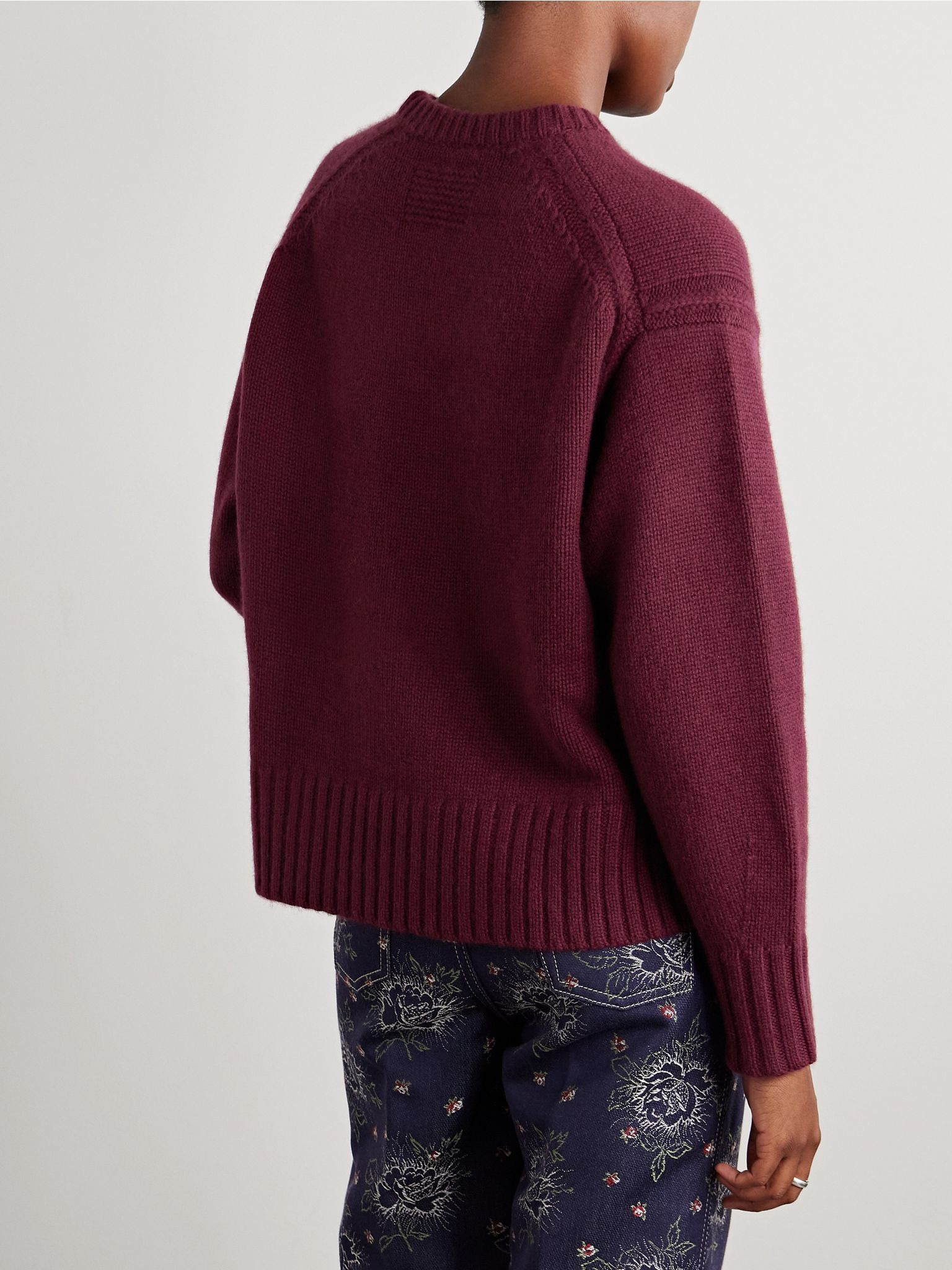 Cashmere sweater Plum - 4