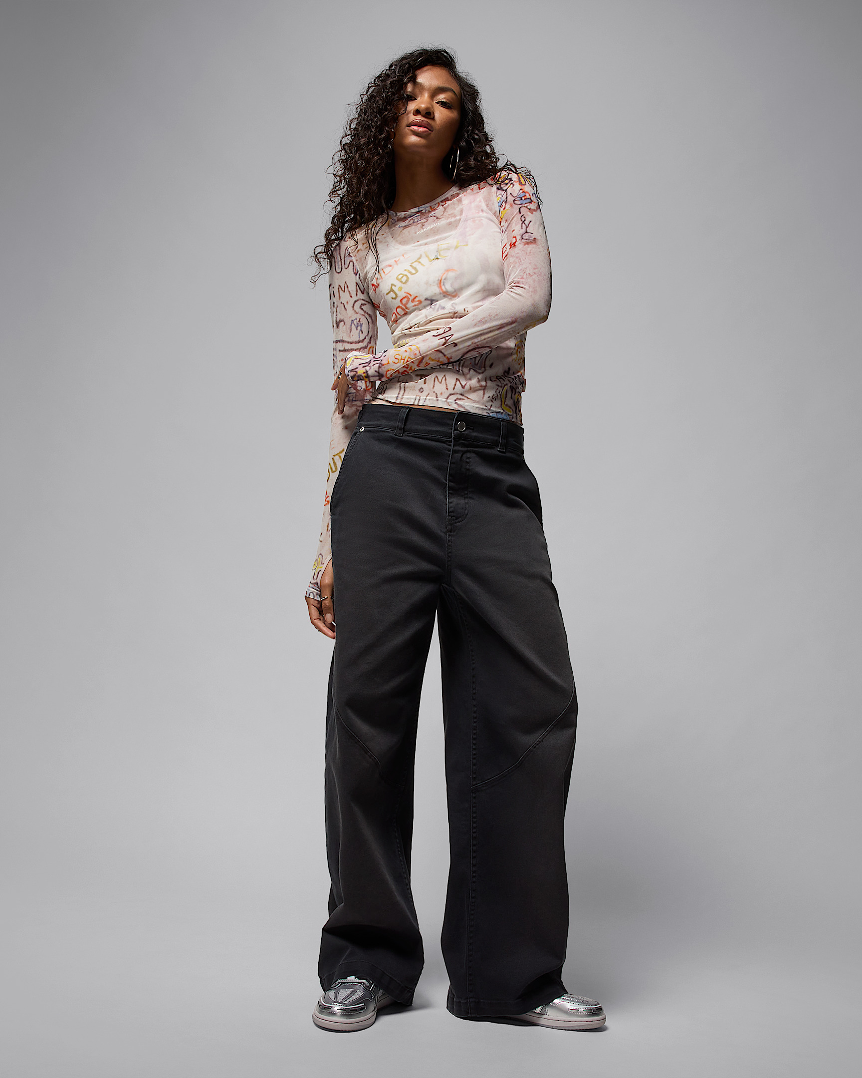 Air Jordan Women's Mesh Long-Sleeve Top - 7