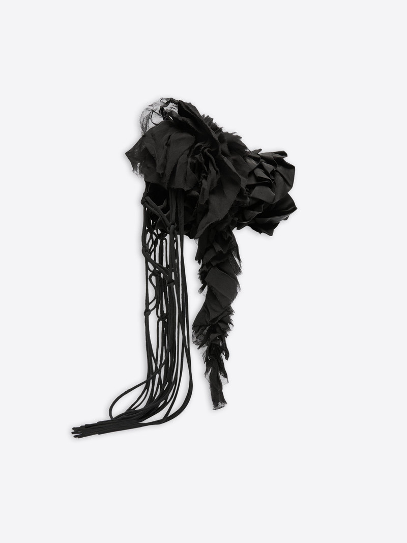 SATIN RUFFLE CLUTCH 3