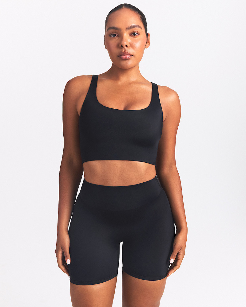 NikeSKIMS Shine Women's Scoop-Neck Bra Top 1