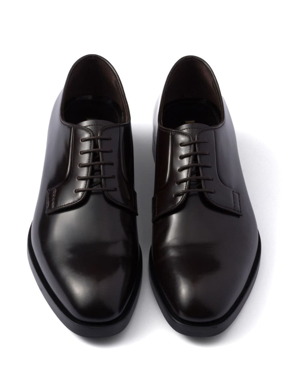 brushed lace-up shoes - 4