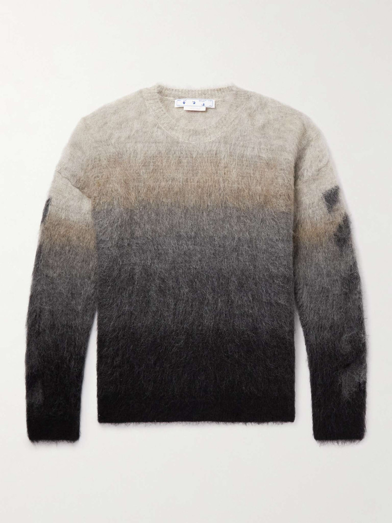 Dégradé Brushed Mohair-Blend Sweater - 1