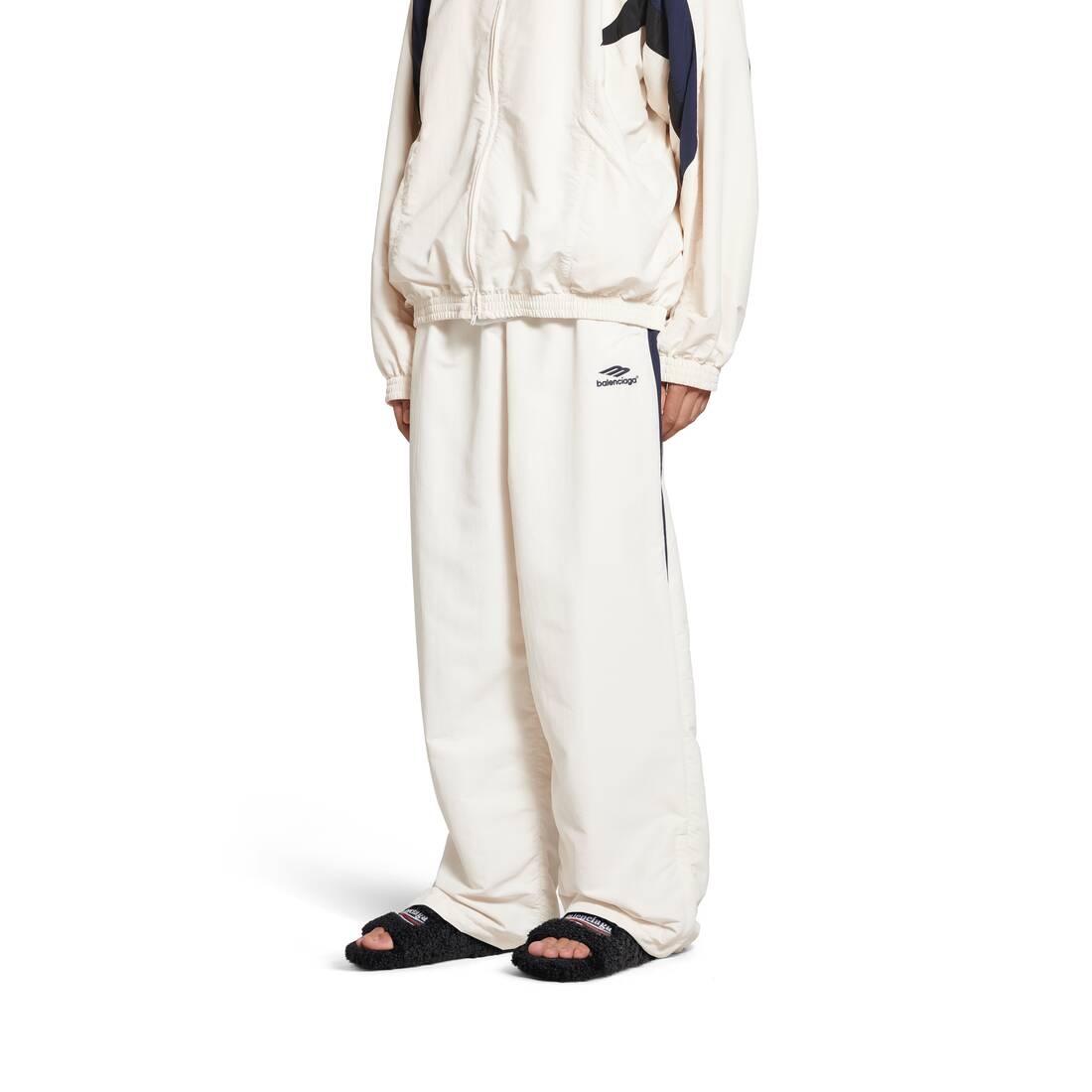 【BALENCIAGA】3B Sports Icon Tracksuit Pants White Balenciaga 3B Sports Icon Medium Fit Tracksuit Pants | Saks