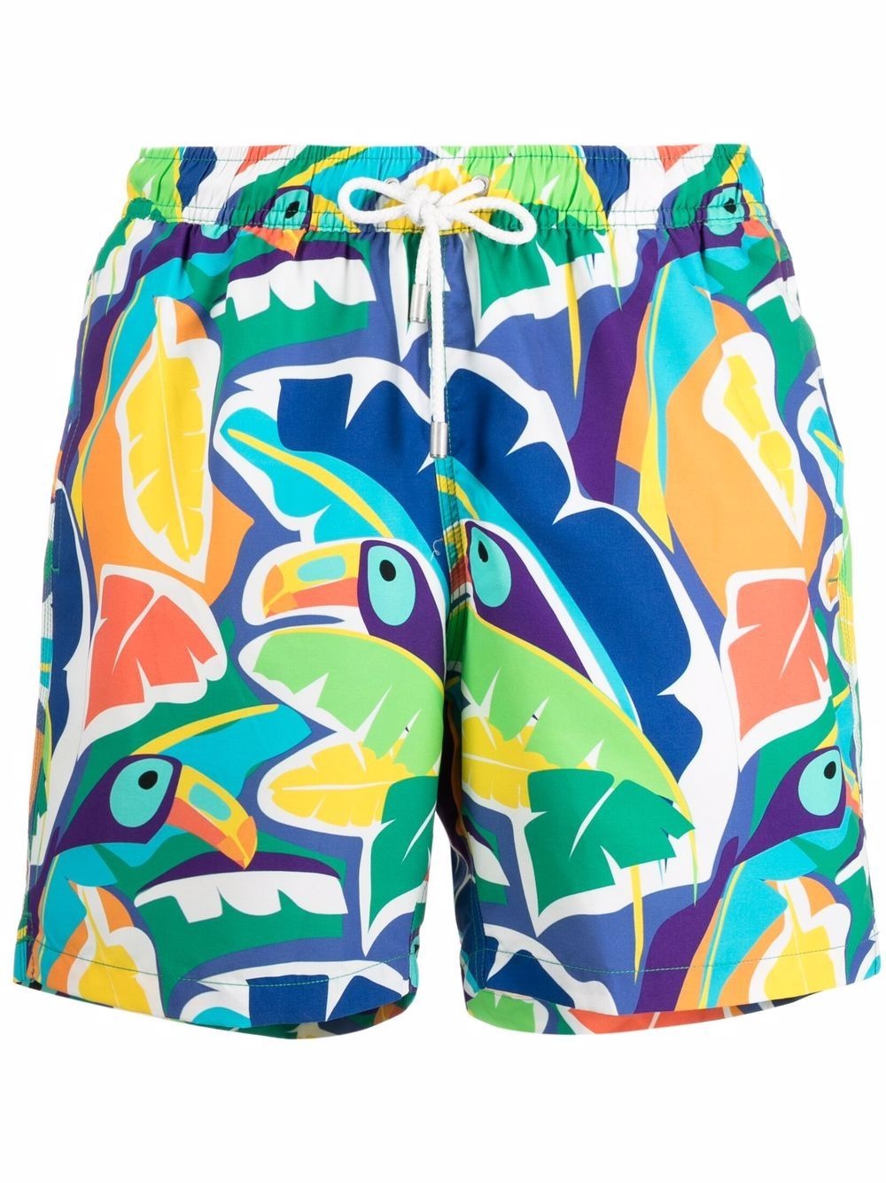 toucan print swim shorts - 1