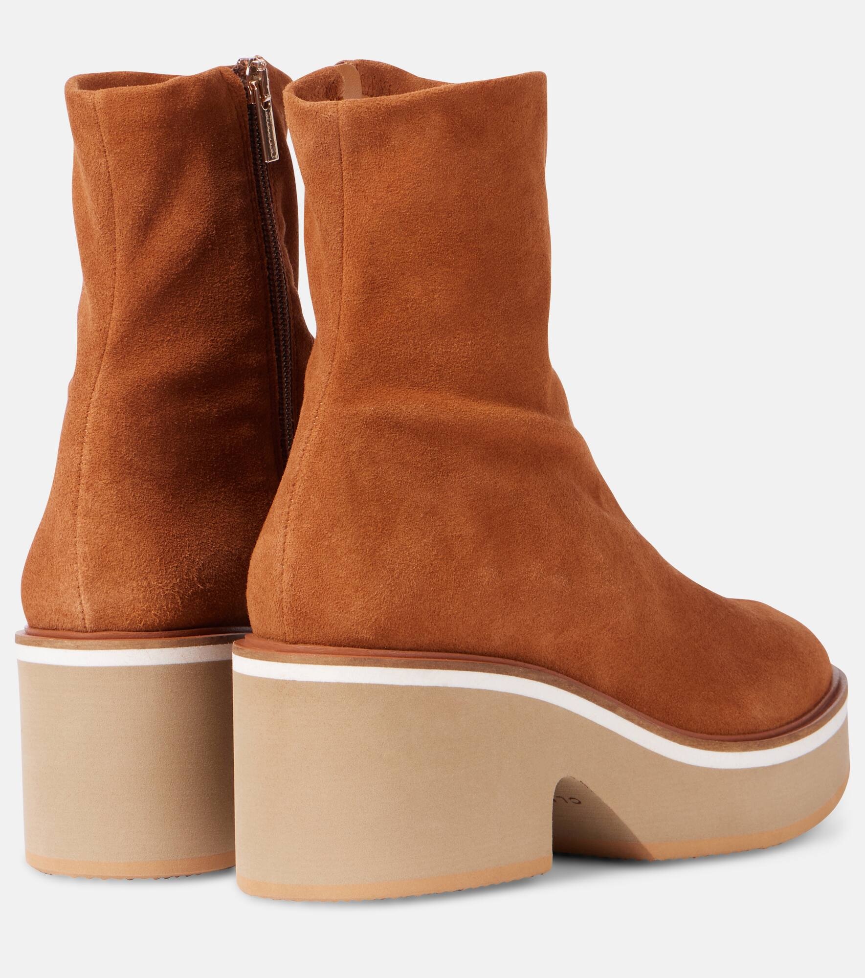 Albane suede platform ankle boots - 2