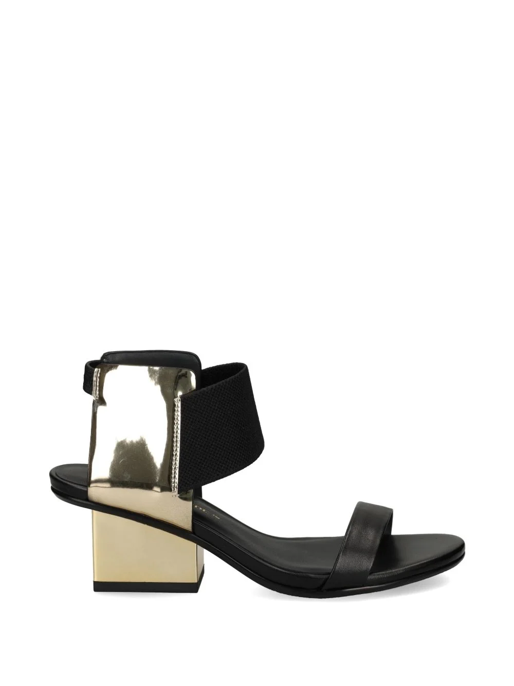 Raila Mid metallic-effect block-heel sandals - 1