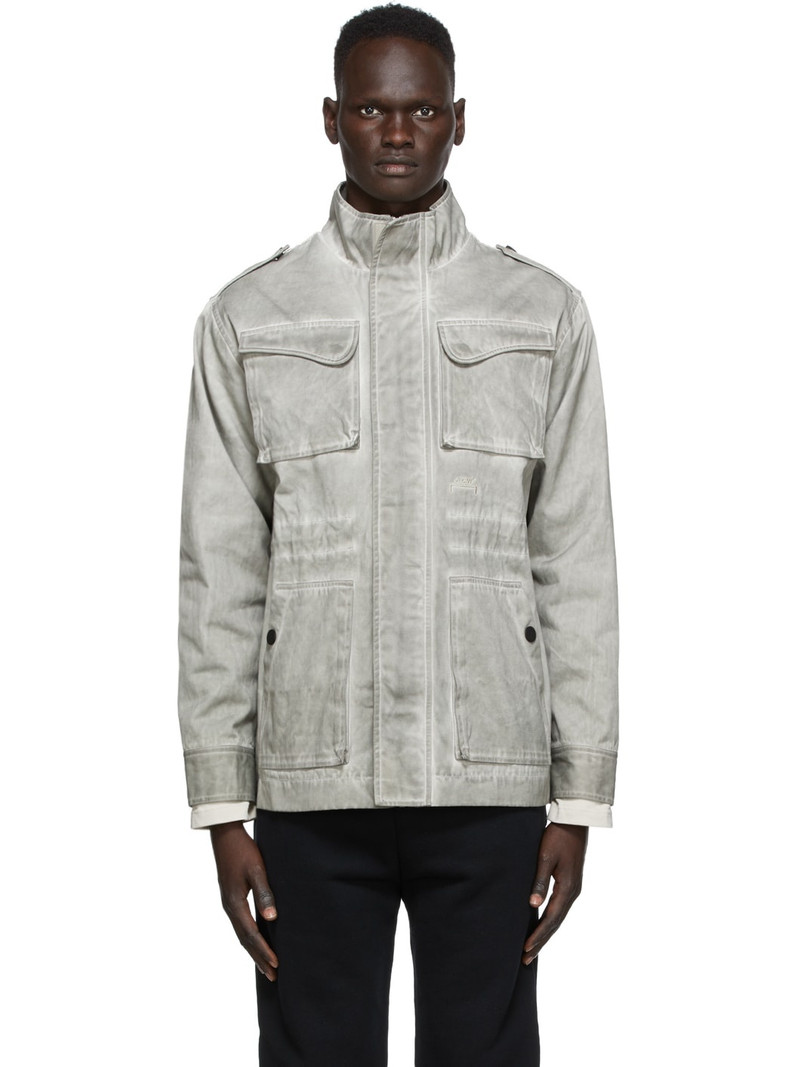 Grey Fade-Out Field Jacket - 1