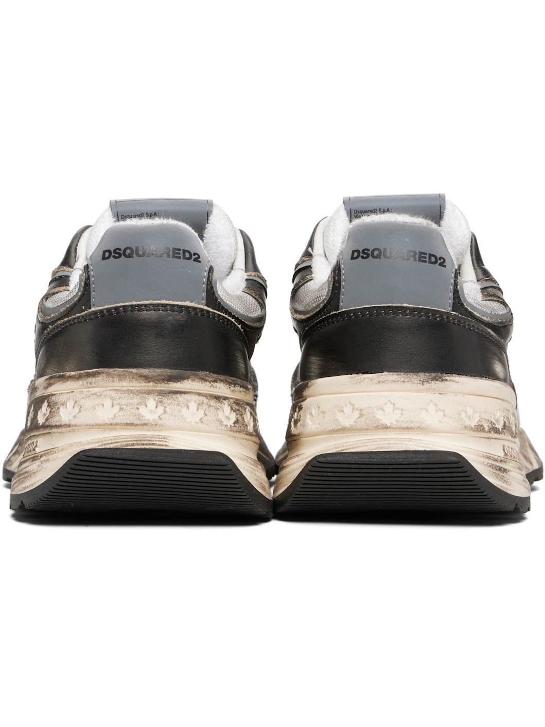 Black & Off-White Sprinter Sneakers - 2