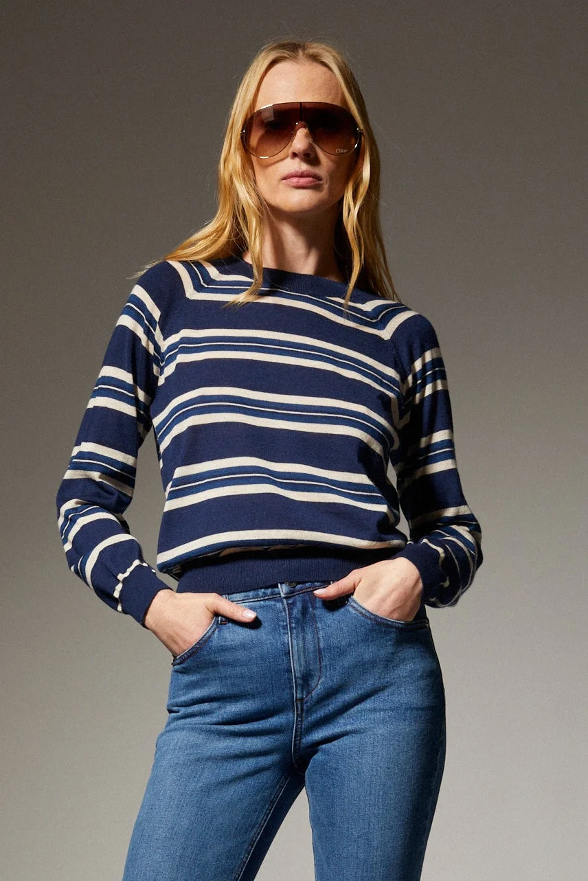 CASHMERE RAGLAN SWEATER - 1