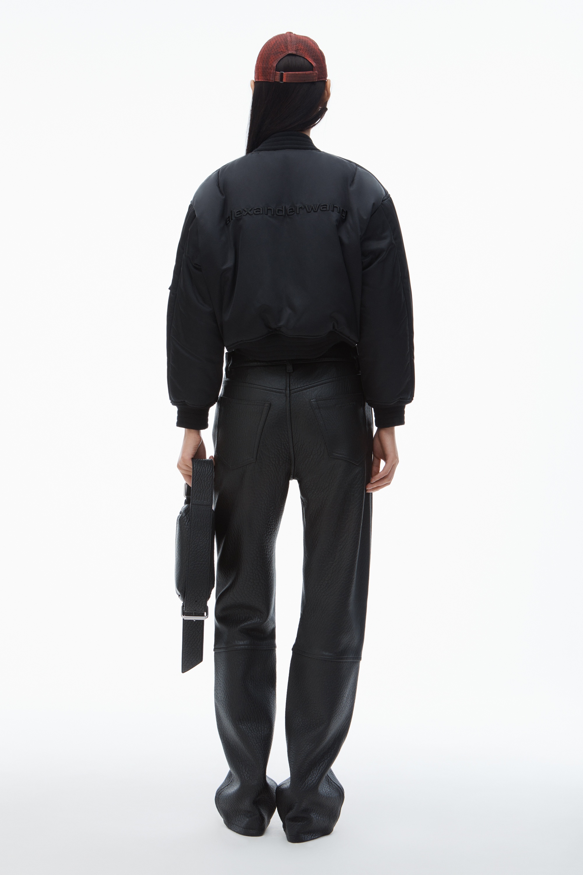 Alexander Wang Logo-Embroidered Bomber Jacket | REVERSIBLE