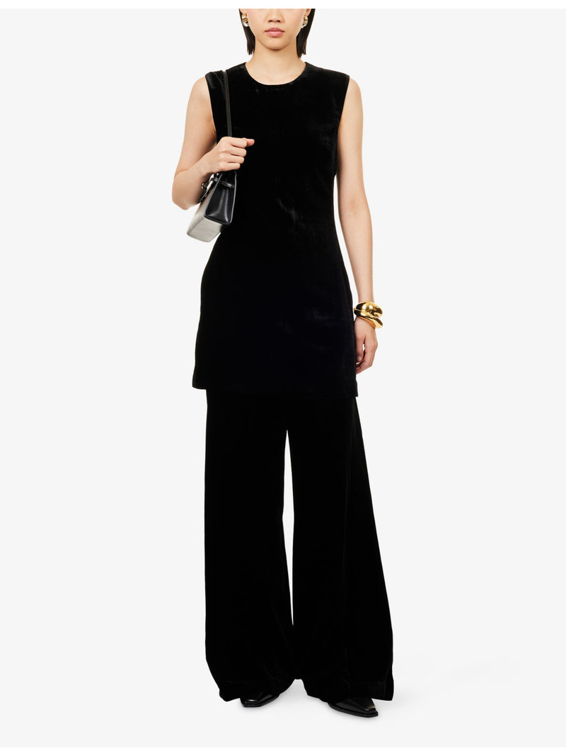 VERONICA BEARD Alex Wide-Leg Woven Trousers outlook