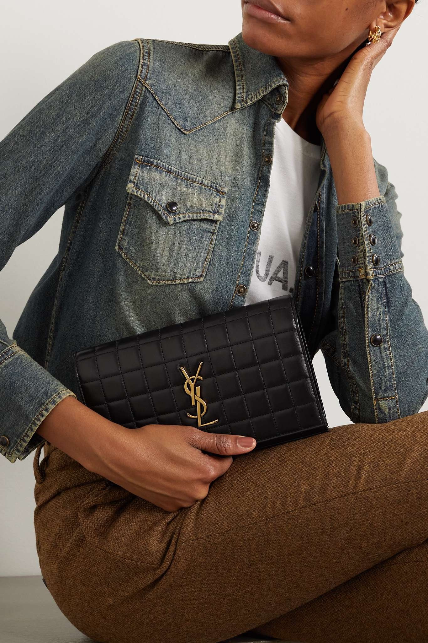 Cassandre matelassé leather shoulder bag - 6
