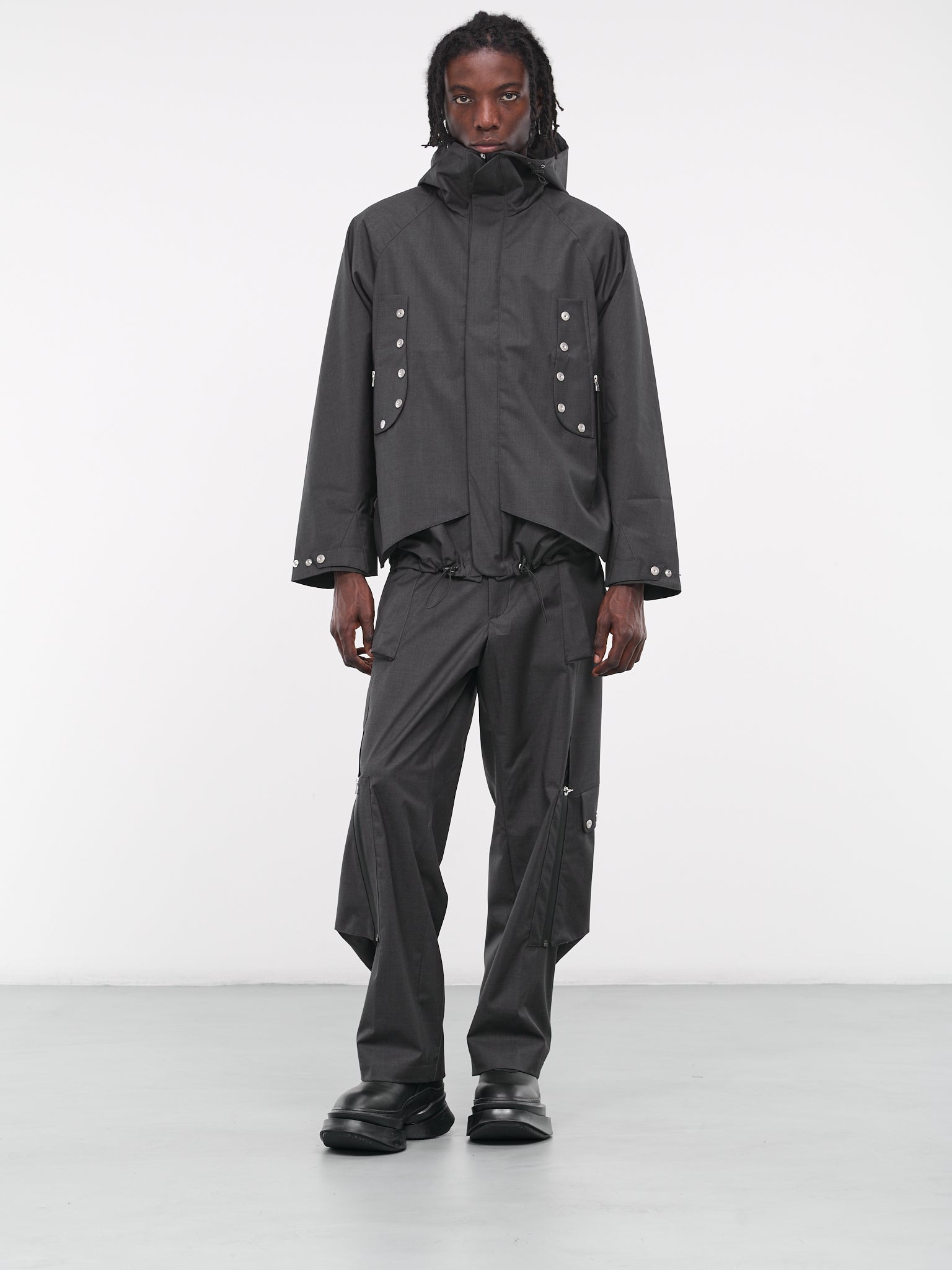 ジャケット・アウター Omar Afridi GREY JENGA PARKA Jenga Parka in Grey – SVRN