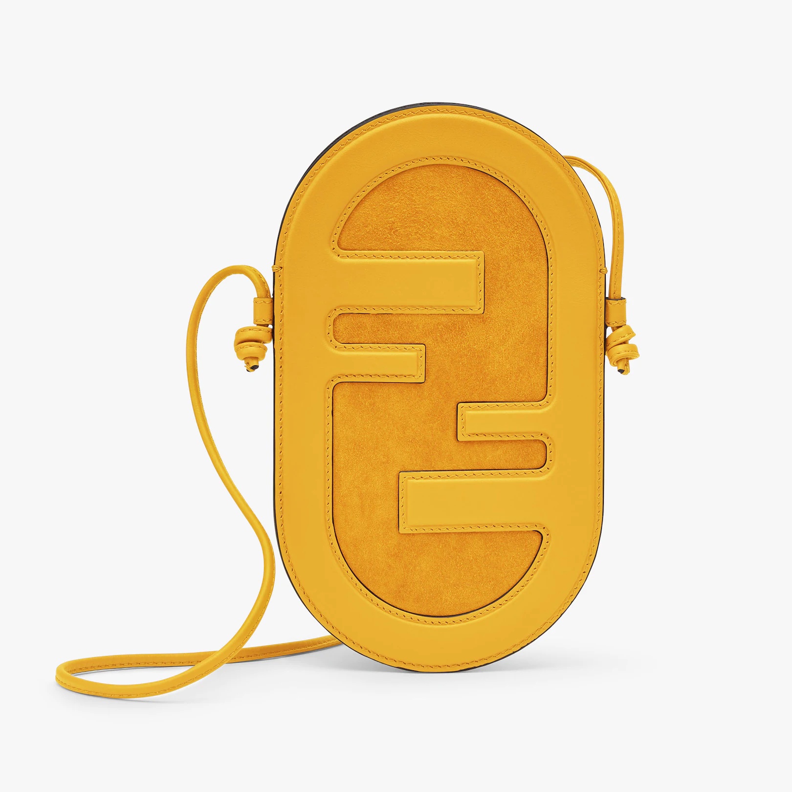 Yellow leather pouch - 1