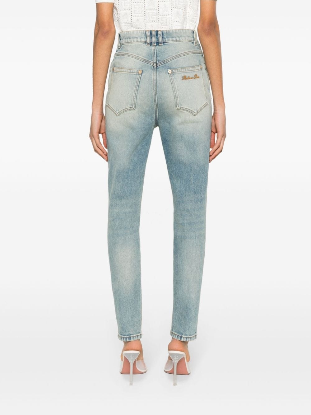 mid-rise skinny jeans - 4