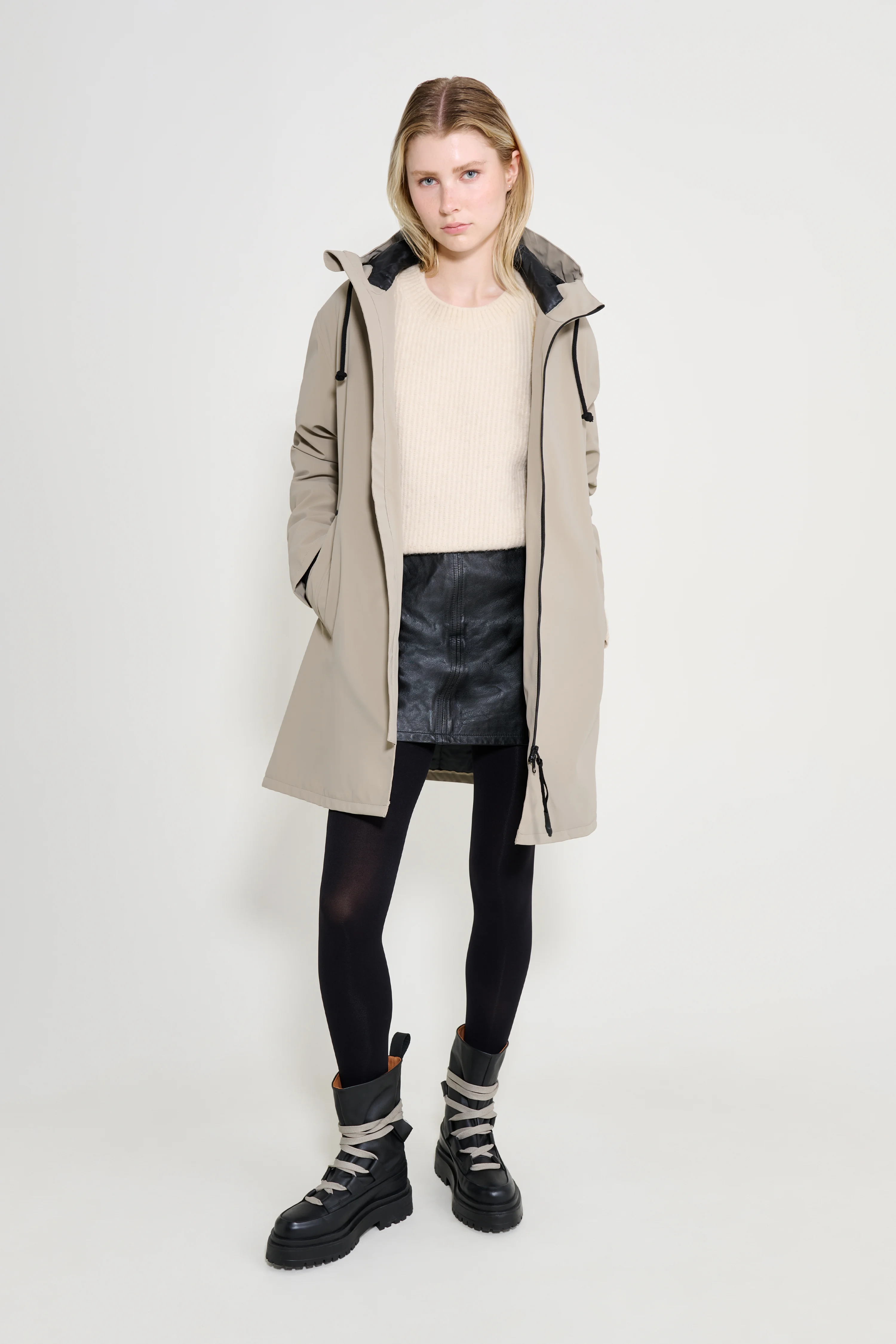 Mosebacke Matte Winter Coat Potato - 1