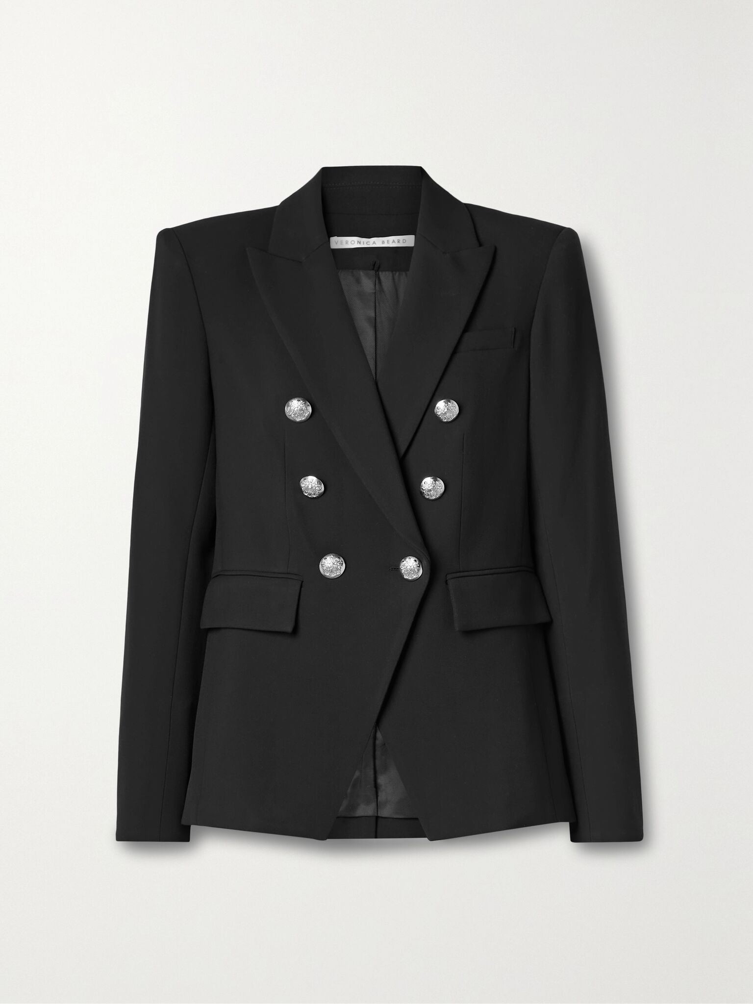 Miller Dickey double-breasted grain de poudre blazer Black - 1