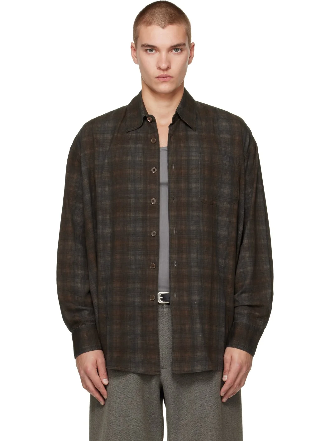 Brown Borrowed Shirt - 1