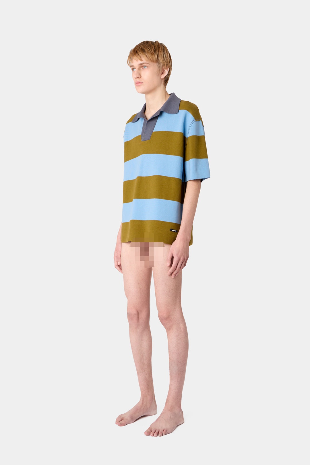 MAGLIAUNITA POLO SHIRT / green & blue stripes - 5