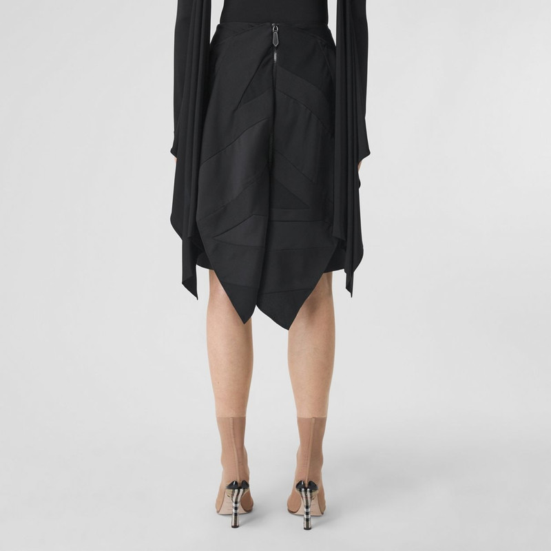 Flag Intarsia Satin Skirt 3