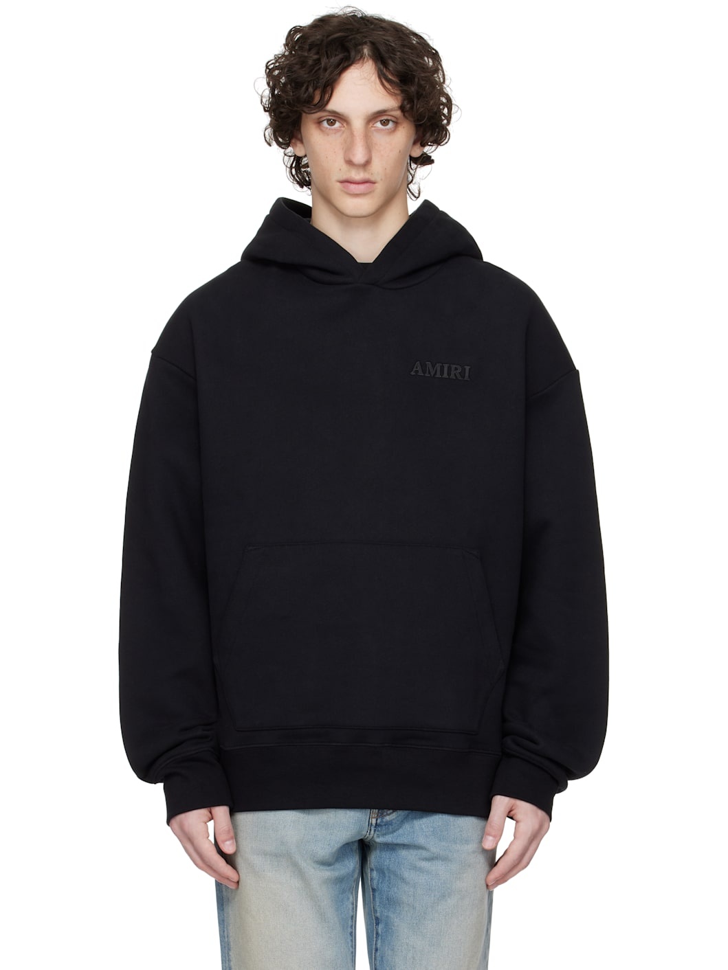 Black 'Amiri' Oversized Hoodie - 1