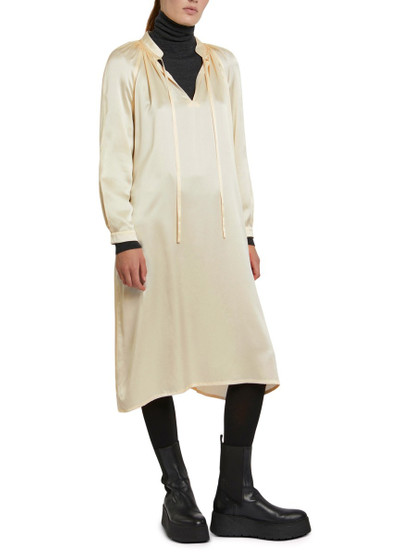 Yves Salomon Long Sleeve Dress In Silk Satin outlook