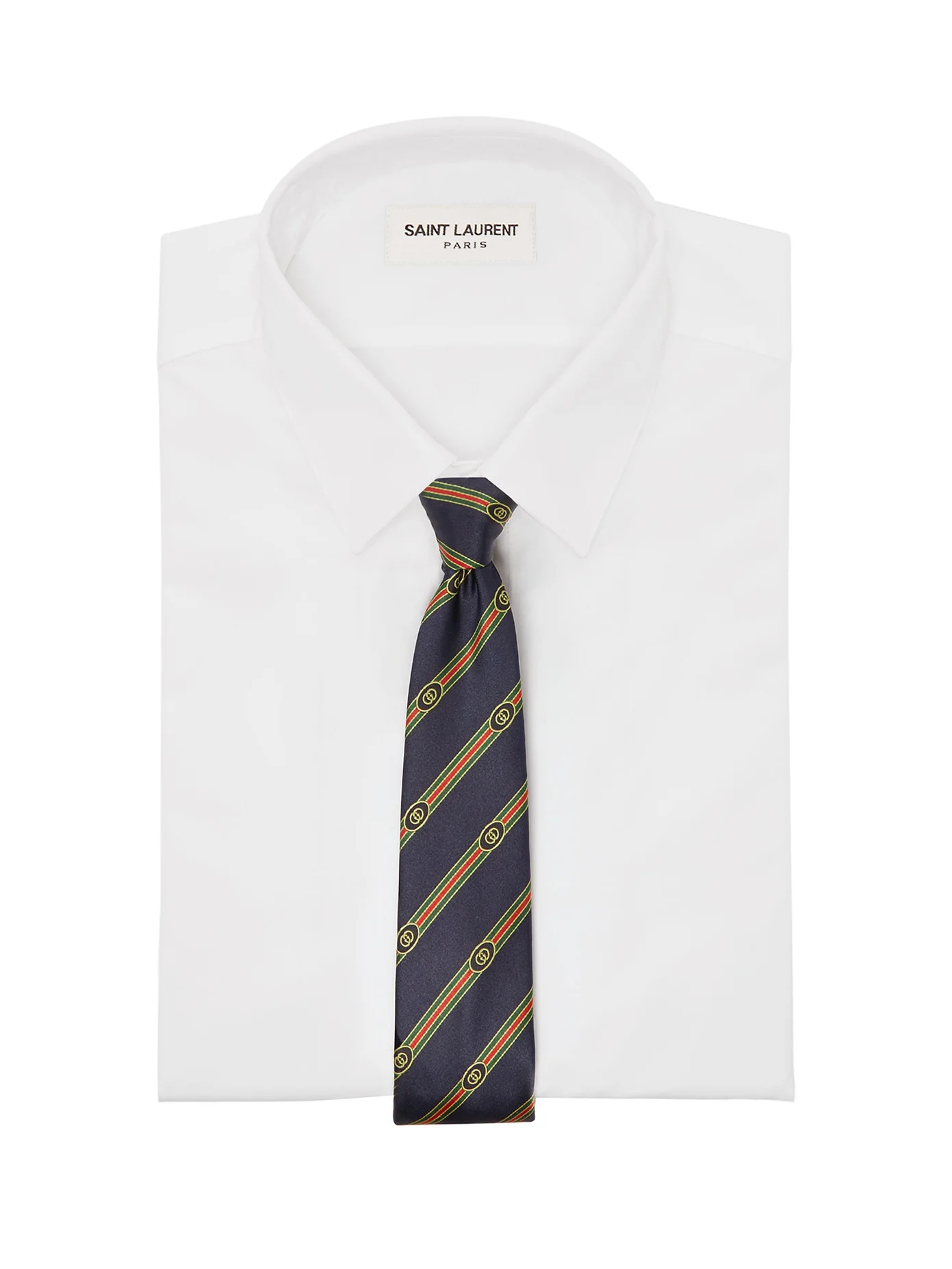 Striped GG-jacquard silk-satin tie - 2