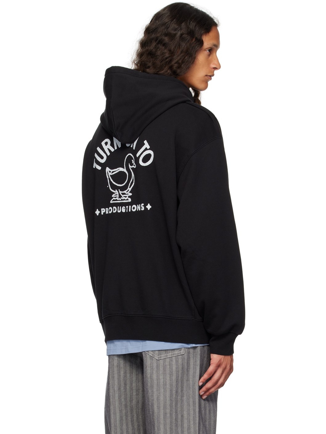 Black Stamp Hoodie - 3