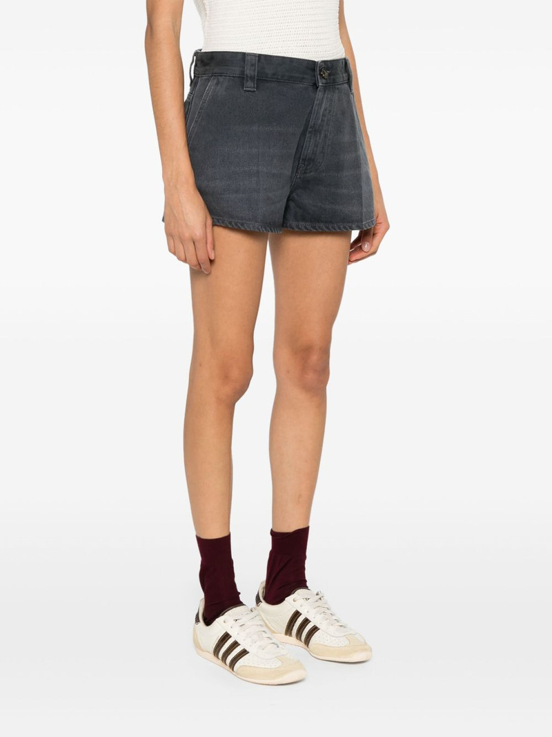 logo-embroidered cotton mini shorts 3