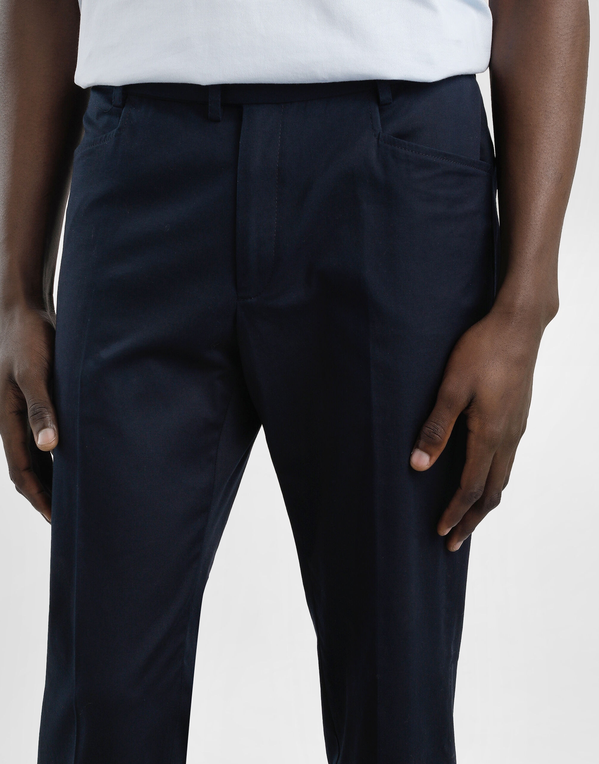 Cotton gabardine cargo trousers - 4