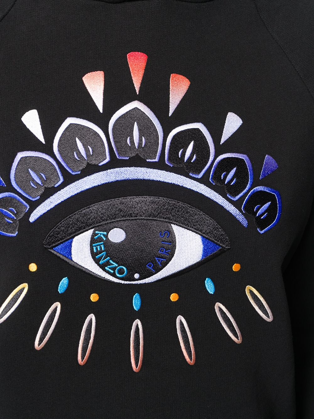 eye-embroidered hoodie - 5