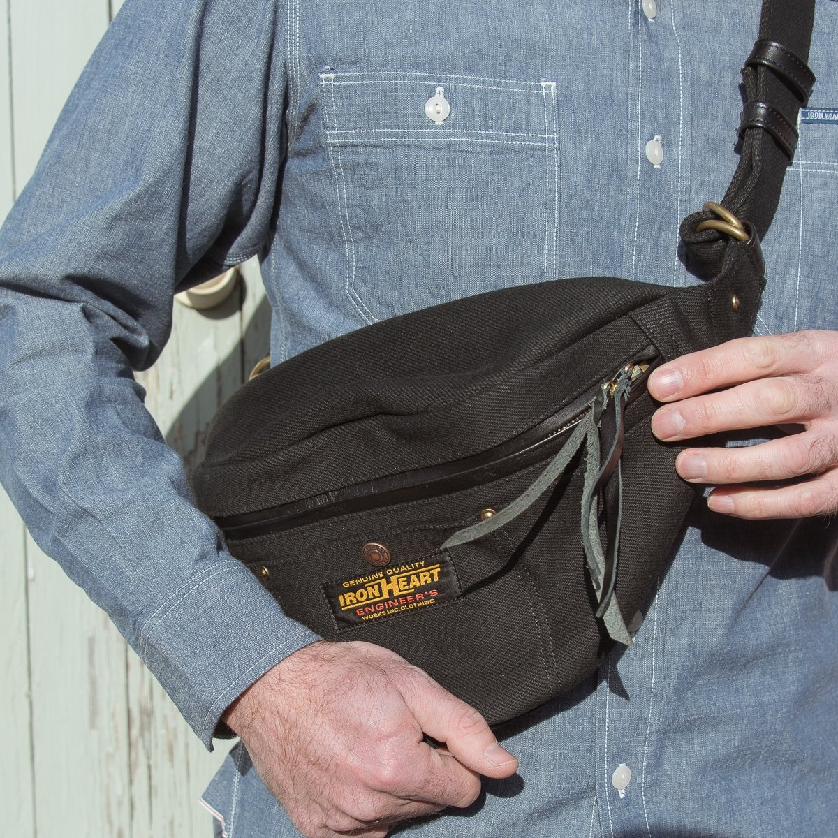 IHE-37 21oz Denim Waist Bag - Superblack - 2