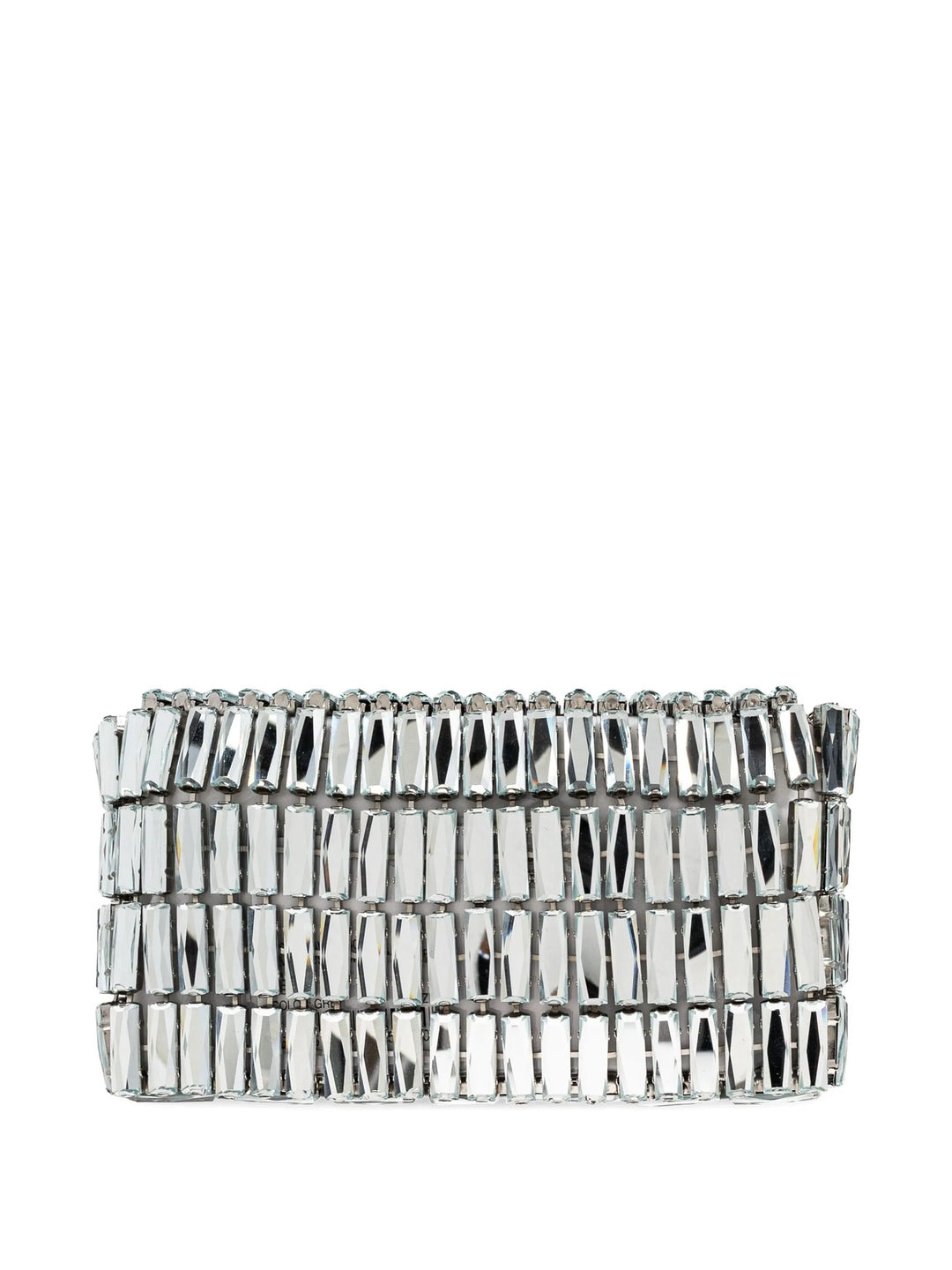Silver Crystal Bow Mini Shoulder Bag - 3