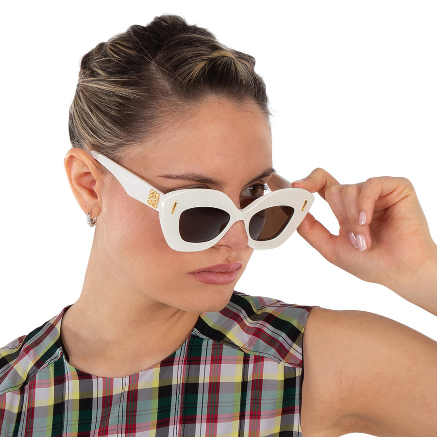 Loewe Brown Cat Eye Ladies Sunglasses LW40127I 25E 48 - 2