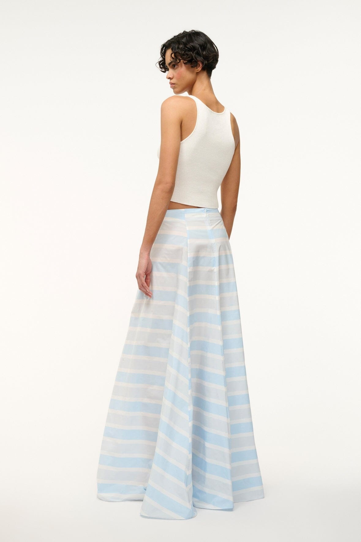 STAUD VINCENZO SKIRT ADRIATIC STRIPE - 3