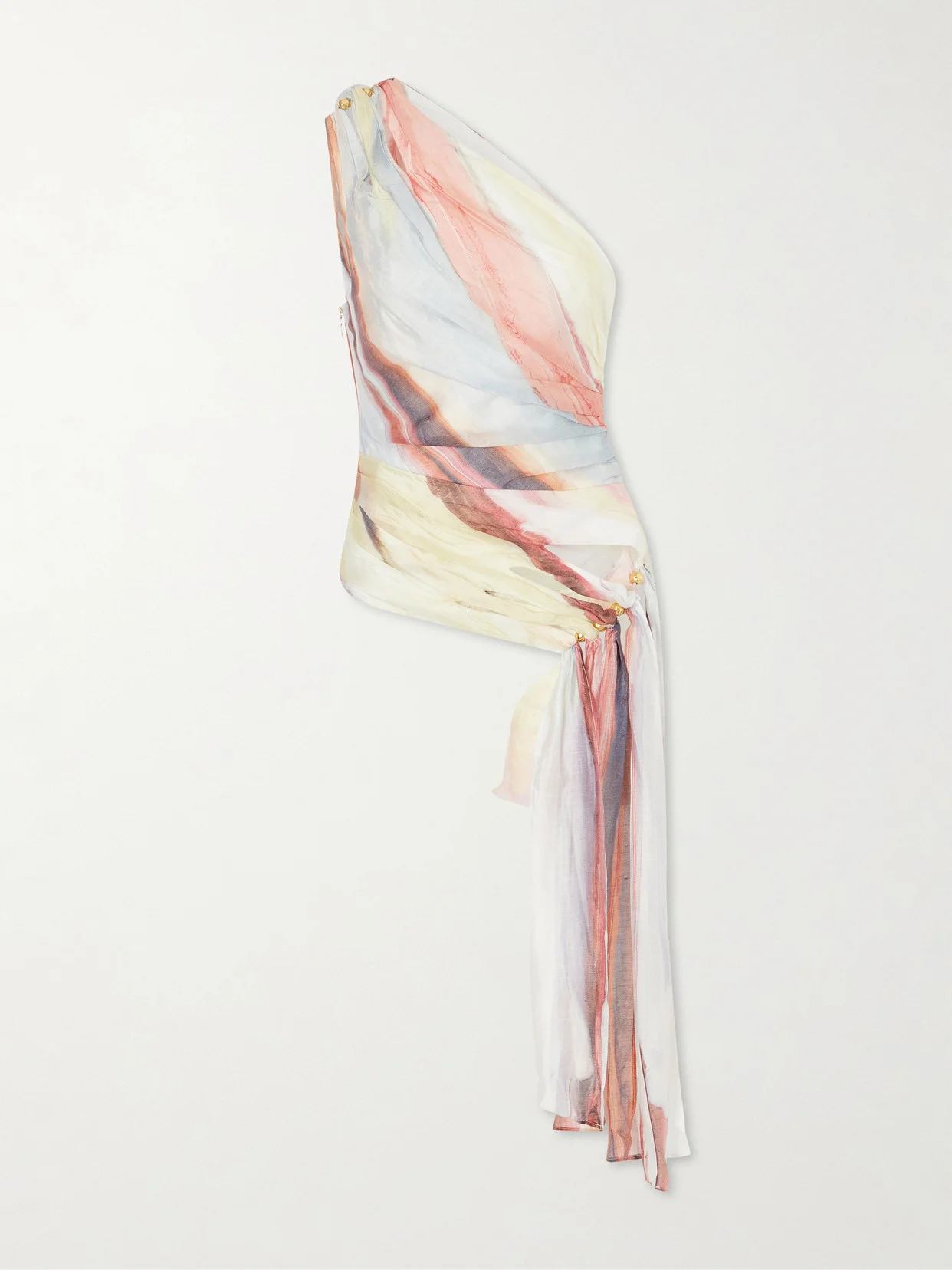 Capture One-shoulder Draped Top - 1