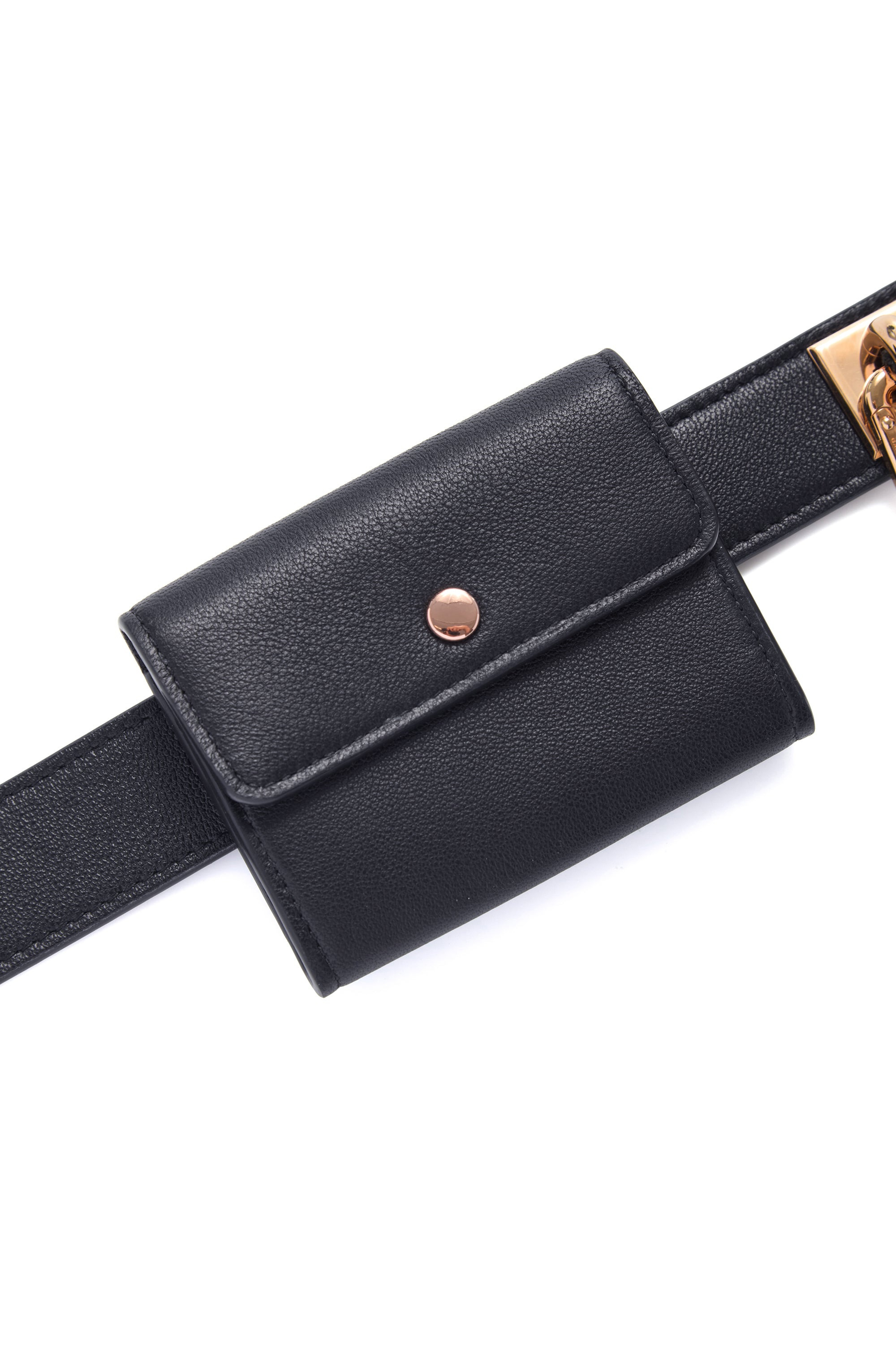 Tool Belt in Navy Nappa Leather - 2