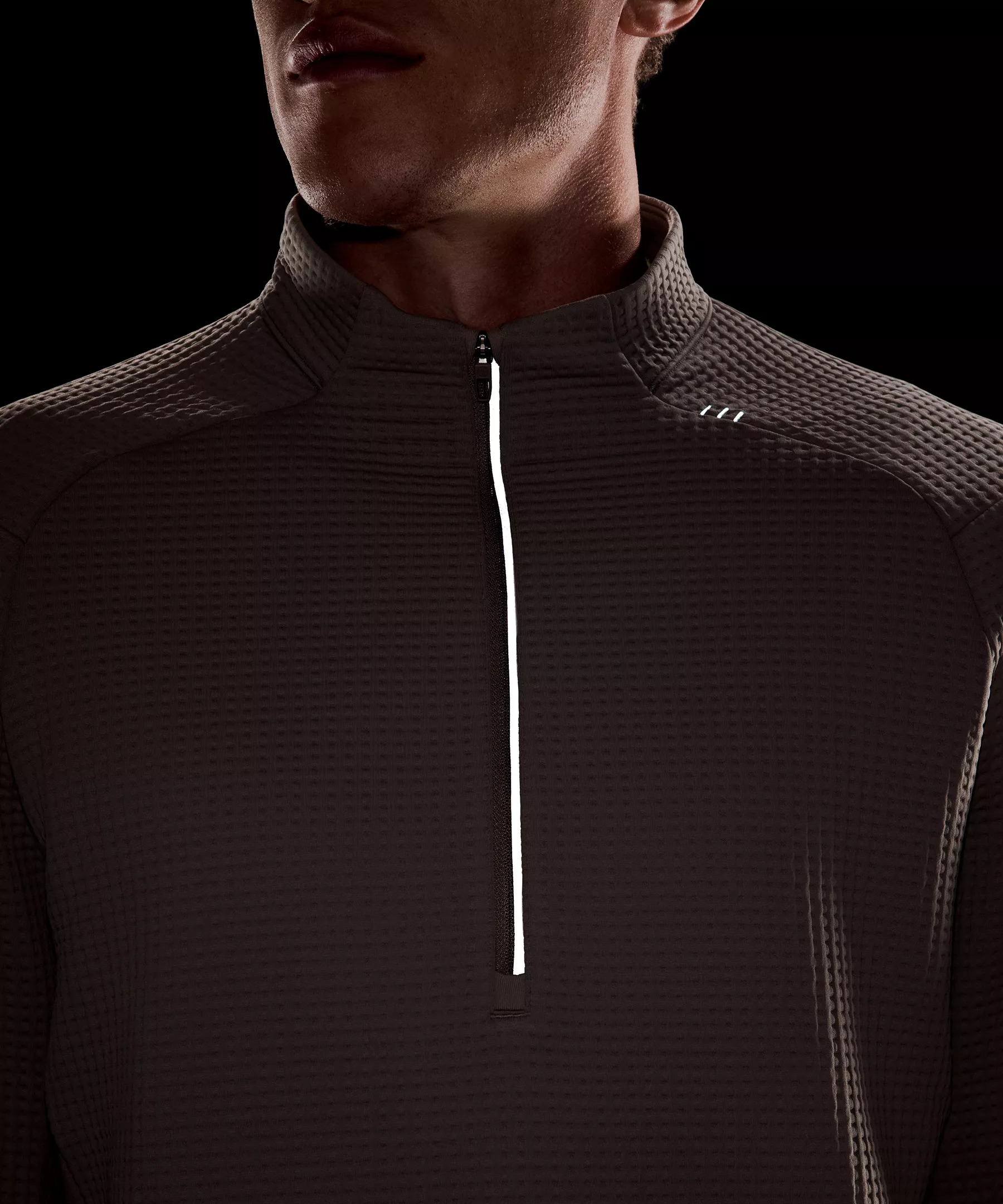 Waffle-Knit Half Zip - 8