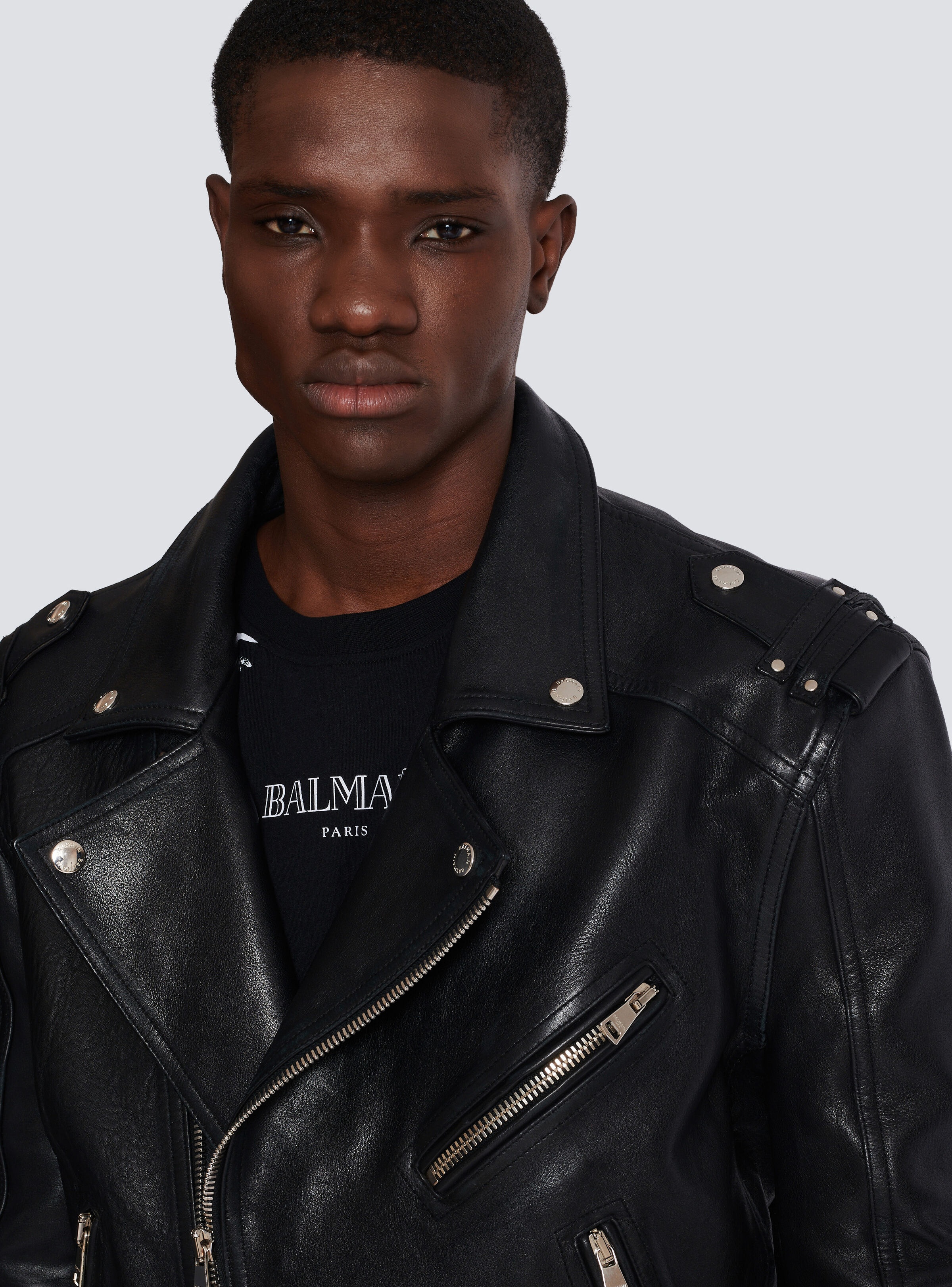 Calfskin biker jacket - 7