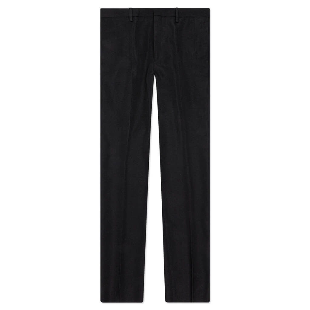 BUCKLE DRY WOOL SLIM PANT - BLACK/NO COLOR - 1