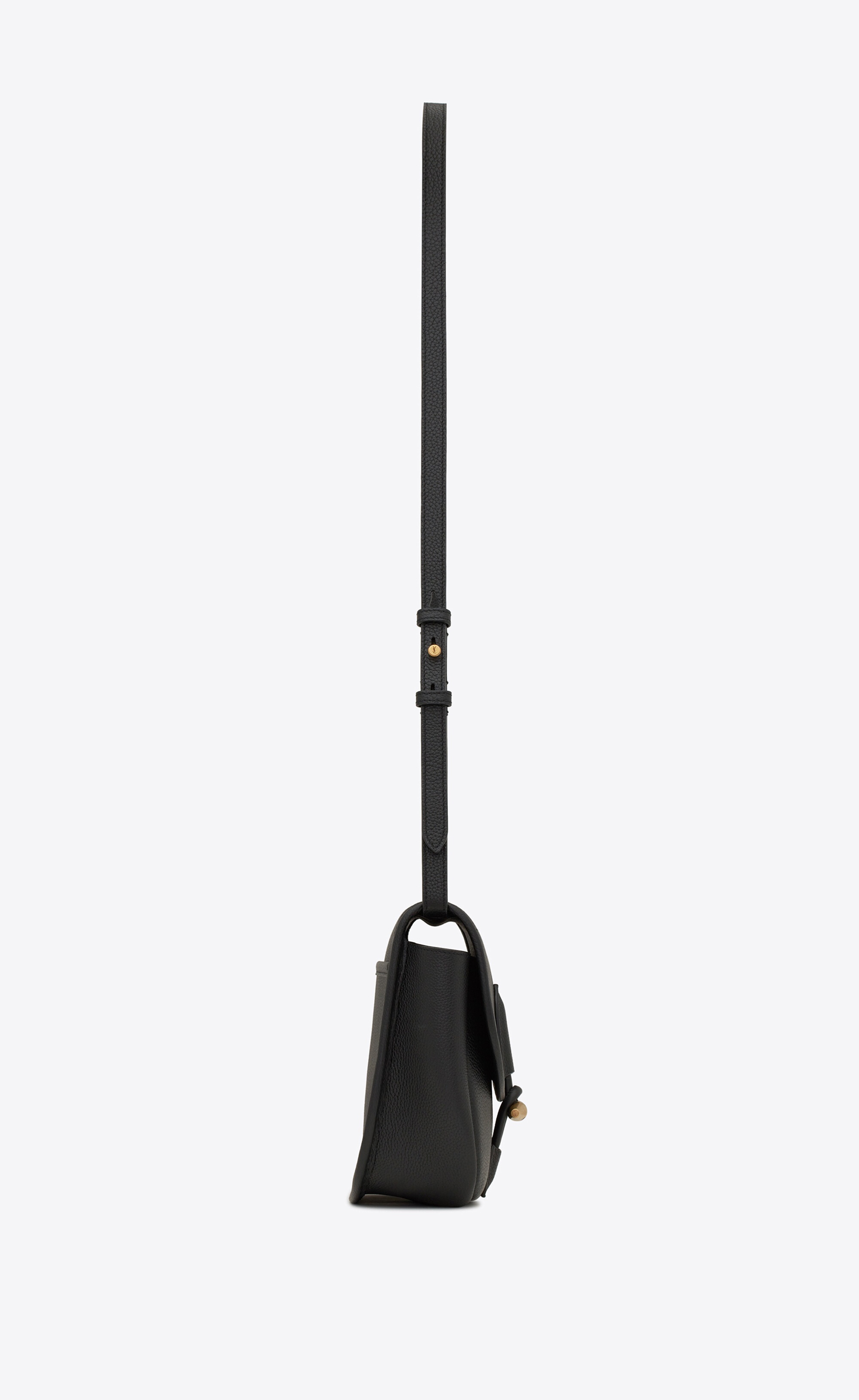 SAINT LAURENT Le Caban textured-leather shoulder bag