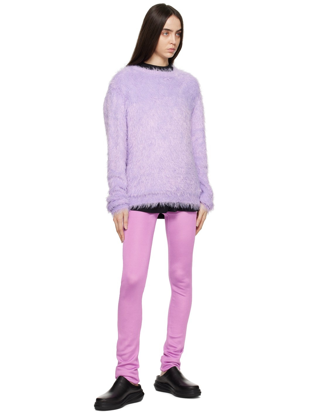Purple Zip Leggings - 4