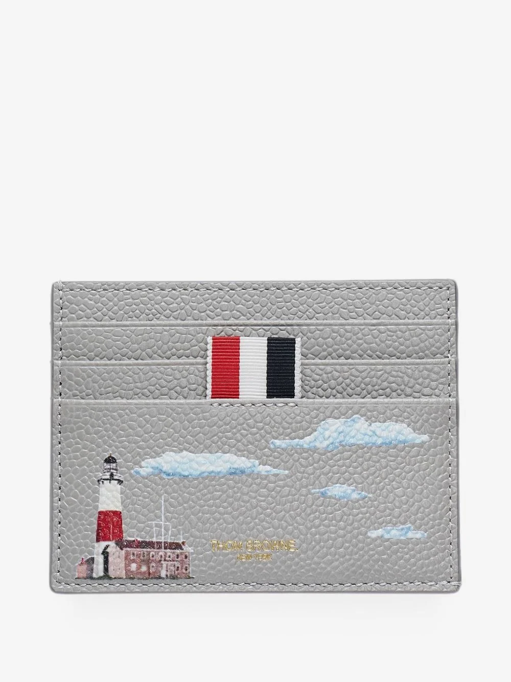 pebbled-leather card holder - 1