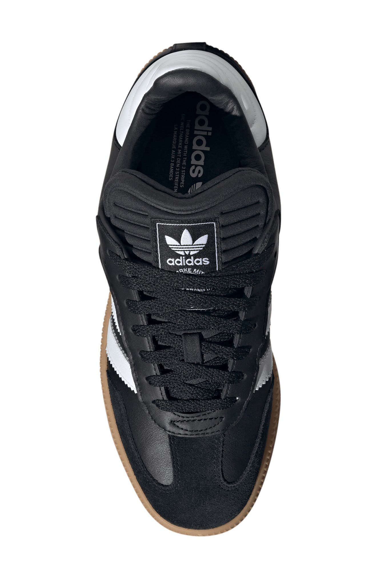 adidas Samba XLG Sneaker in Black/White/Gum at Nordstrom - 4