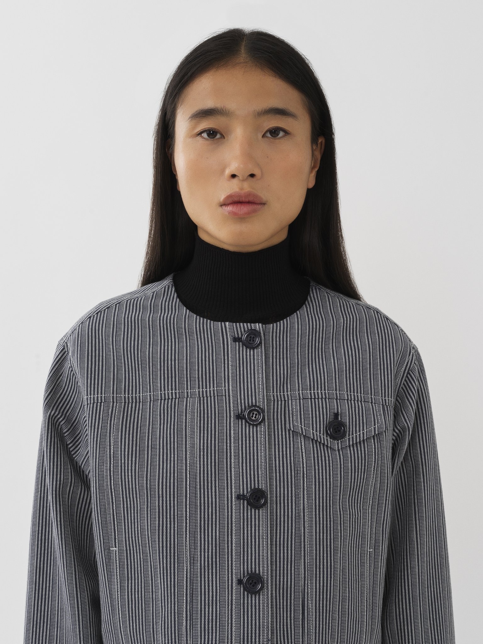 SHORT STRIPED JACKET - 5
