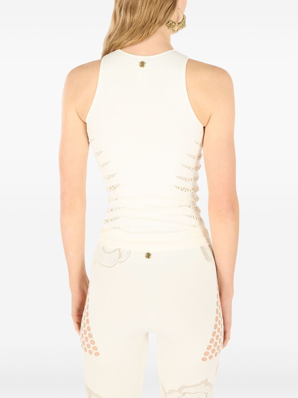perforated-embellished top - 4