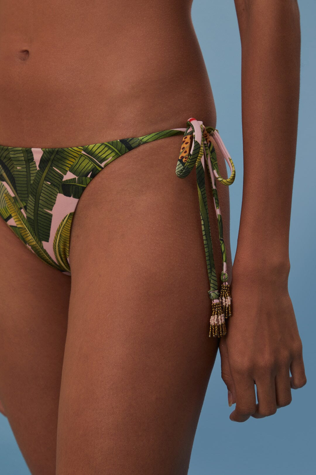 Banana Leaves Tie Side Bikini Bottom - 2
