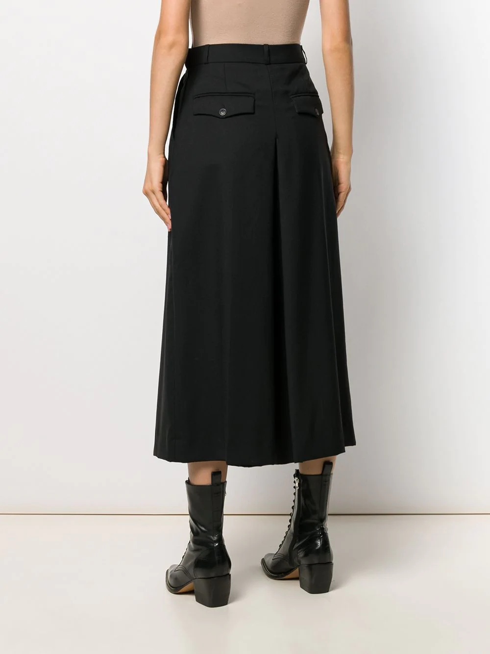 high-waist divided skirt - 4