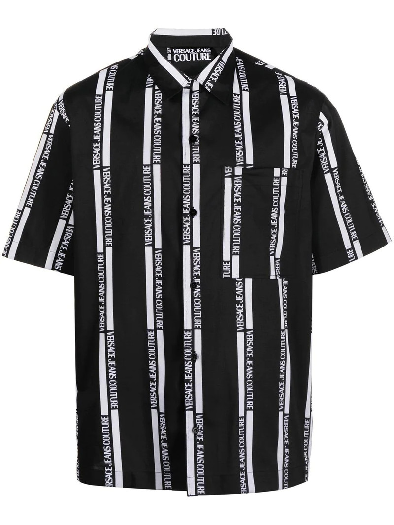 logo-print short-sleeved shirt 1