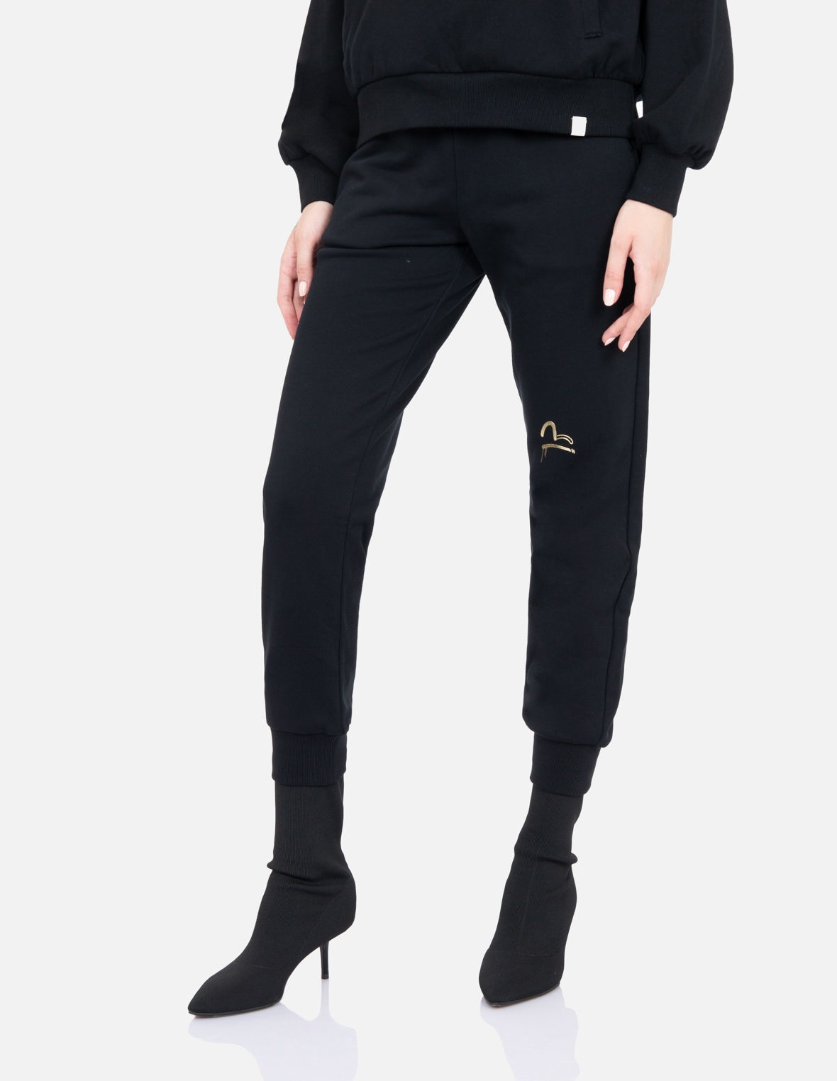 Kamon and Logo Print Sweatpants - 7